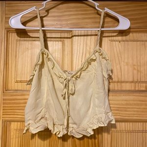 Yellow crop top